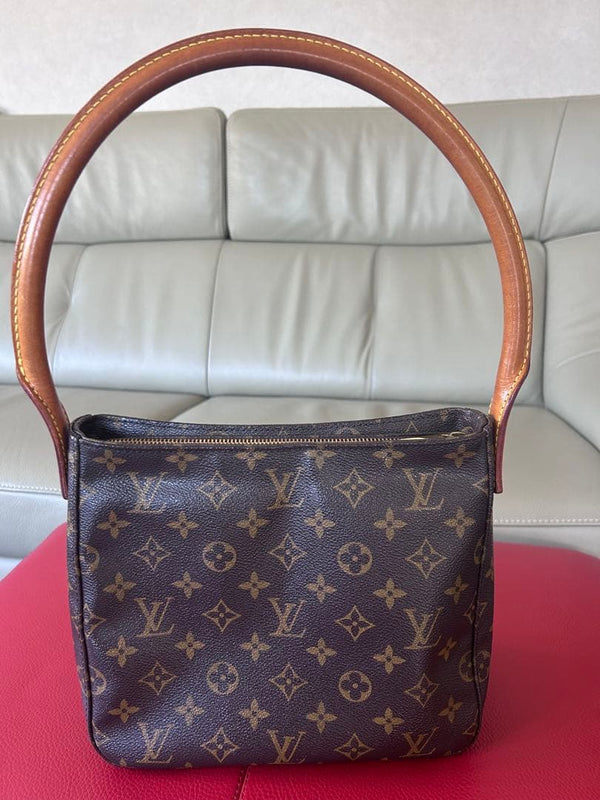 Louis Vuitton Looping Mm M51146 Monogram Handbag Shoulder Bag Canvas