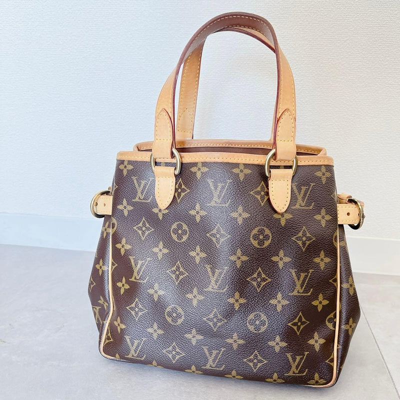 Louis Vuitton Monogram Batignolles M51156 Handbag Coated Canvas Marron Gold