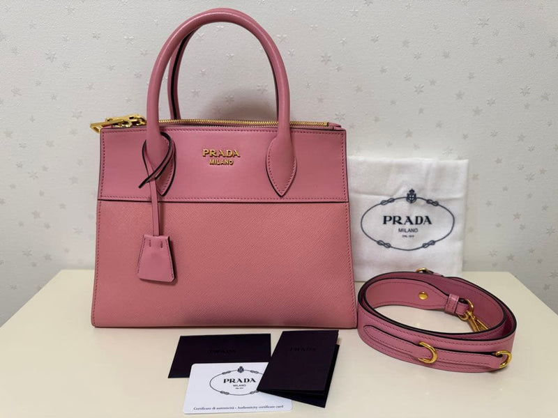 Prada Paradigm Saffiano 2-Way Handbag Shoulder Bag Leather