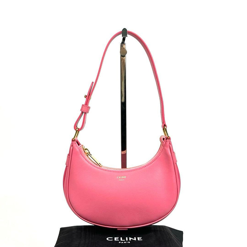 Celine Ava Handbag Shoulder Bag Pink Leather