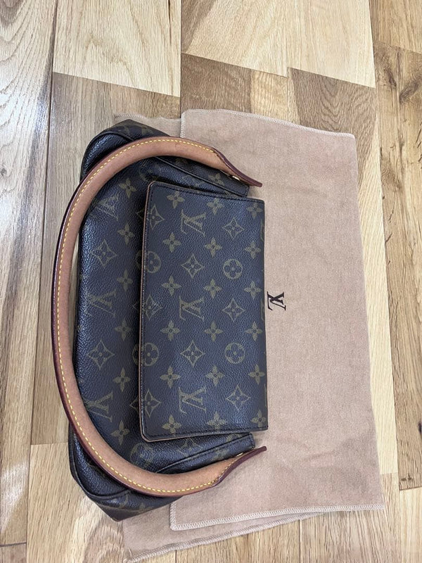 Louis Vuitton Monogram Handbag Brown Canvas