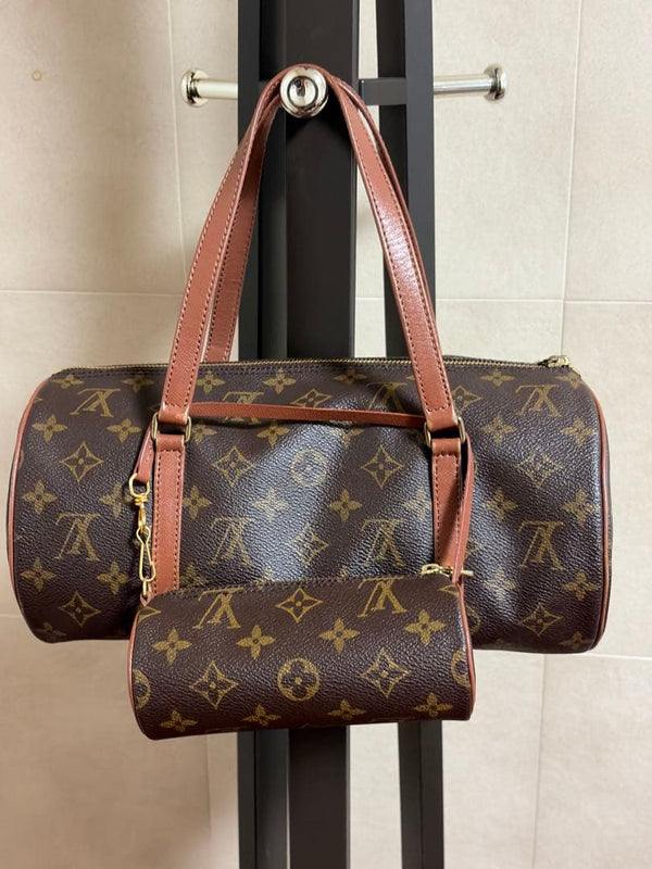 Louis Vuitton Papillon 30 Monogram Shoulder Bag Pouch Included