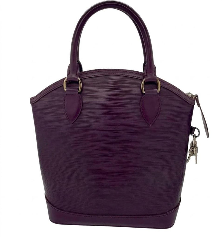 Louis Vuitton M4229K Epi Lockit Pm Handbag Cassis Purple Leather FL2058