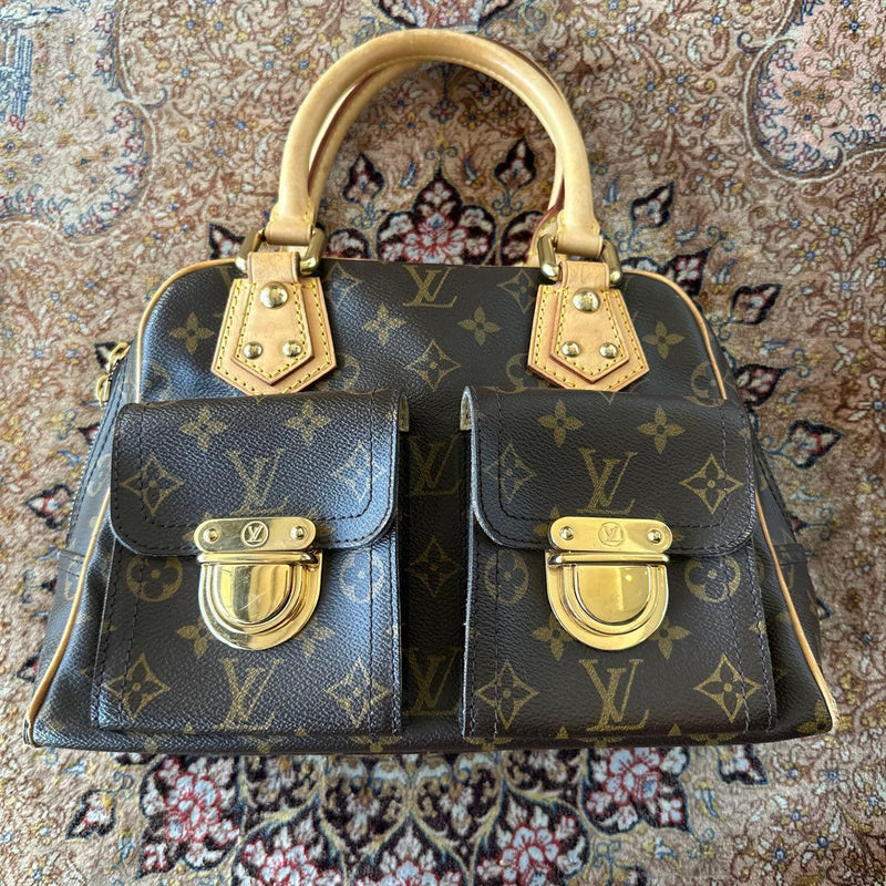 Louis Vuitton Monogram Manhattan Pm Handbag Leather