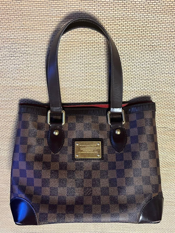Louis Vuitton Hampstead Damier Handbag Shoulder Bag Cowhide Leather
