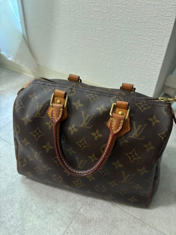 Louis Vuitton Monogram Handbag Canvas Leather Medium