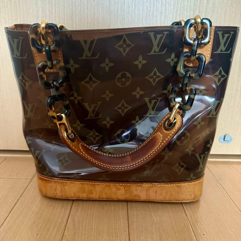 Louis Vuitton Cabas Ambre Pm M92502 Tote Bag Monogram Vinyl Brown