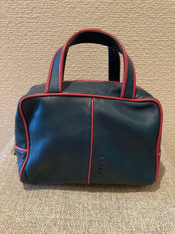 Loewe Mini Handbag Crossbody Shoulder Bag Leather Navy