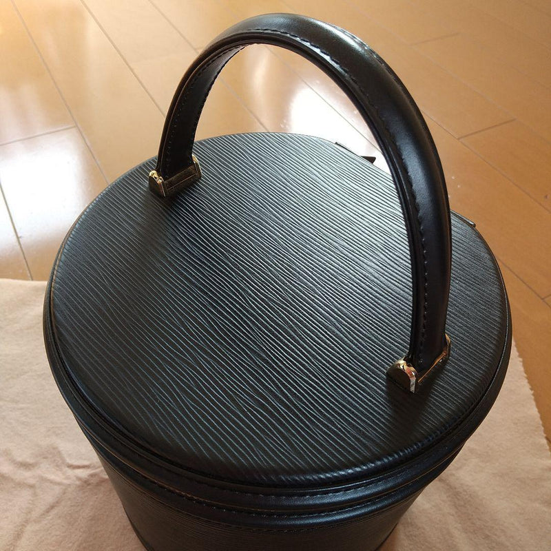 Louis Vuitton Cannes Epi Leather Handbag Shoulder Bag Noir Black