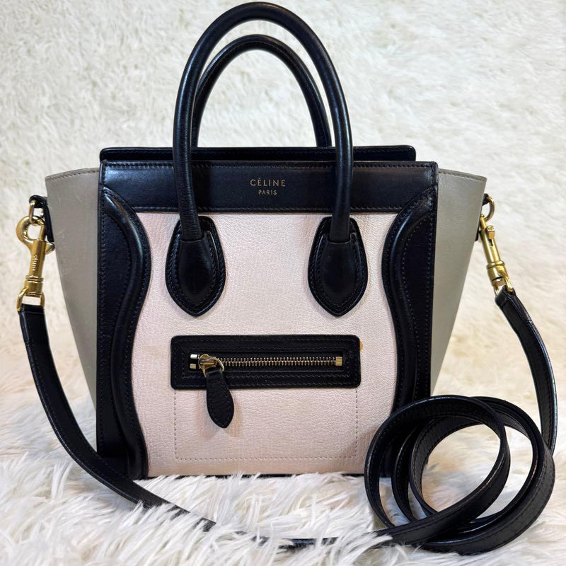 Luggage Nano Shopper Handbag Leather