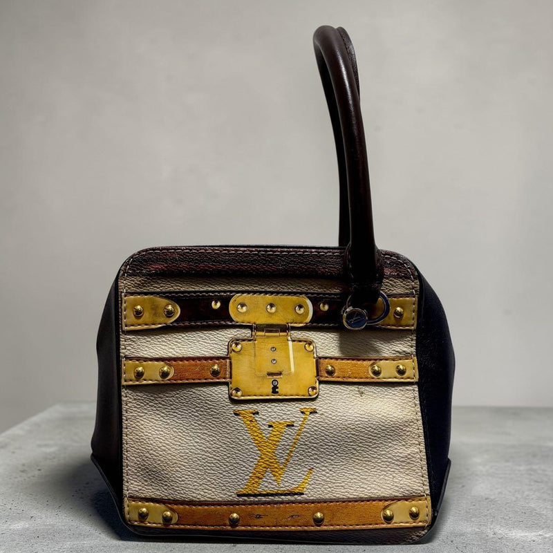 Louis Vuitton Monogram Trompe Loeil M52350 Square Handbag Shoulder Bag