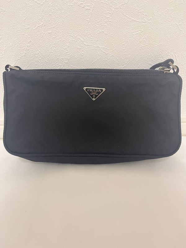 Prada MV633 Mini Handbag Accessory Pouch Nylon Nero Black