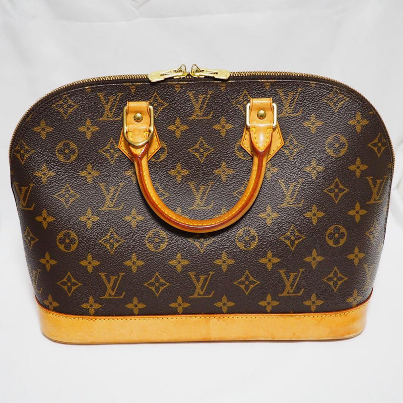 Louis Vuitton Monogram Alma M51130 Handbag Pvc Natural Leather