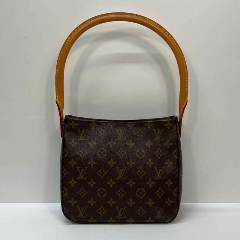 Louis Vuitton Looping Mm M51146 Handbag Monogram Canvas Brown FL0022
