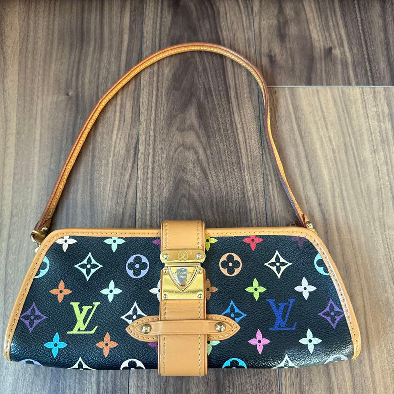 Louis Vuitton Shirley Monogram Multicolor Shoulder Bag Canvas