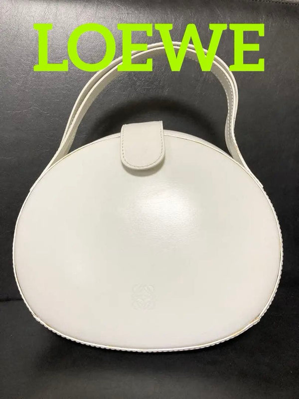 Loewe Handbag Tote Calf Leather White