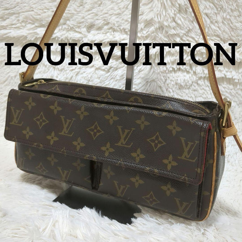 Louis Vuitton Vivacite Mm M51164 Monogram Shoulder Bag Pvc Leather