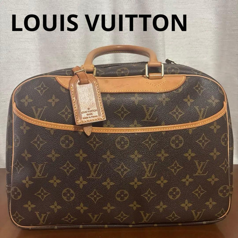 Louis Vuitton Deauville Monogram Leather Handbag