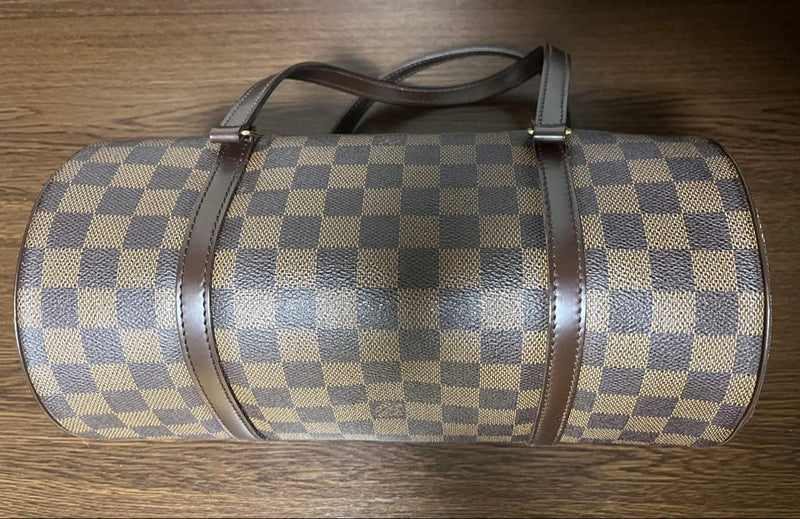 Louis Vuitton Papillon Damier Canvas Handbag Shoulder Bag Gold Hardware