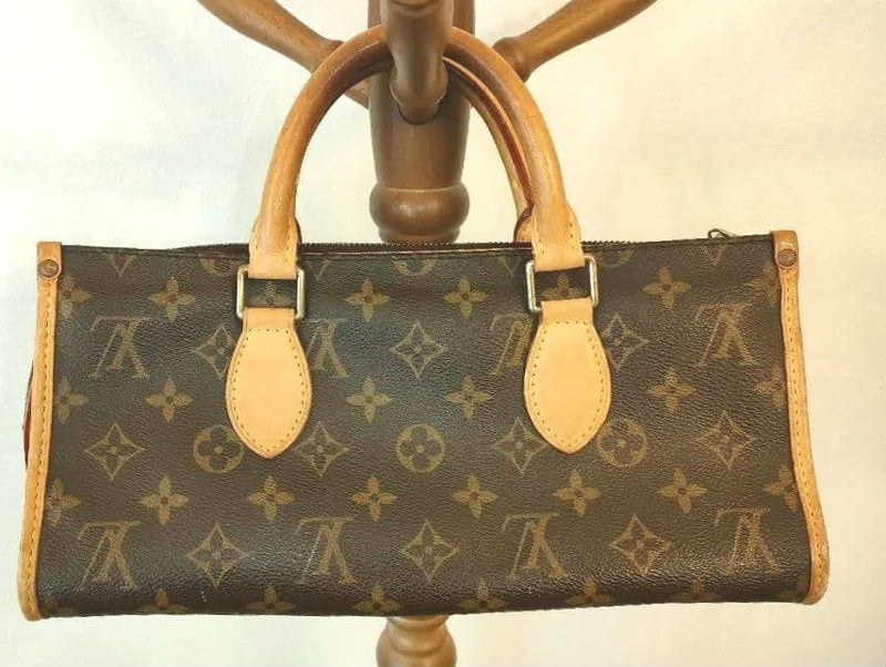 Louis Vuitton Monogram Popincourt M40009 Handbag Tote Brown Leather