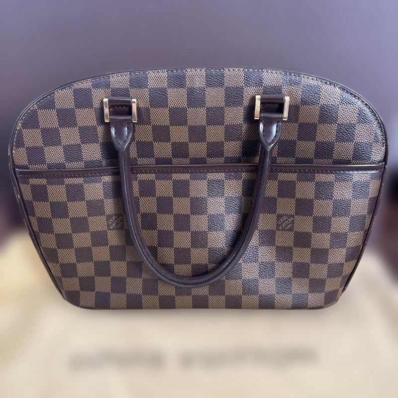 Louis Vuitton Saleya Horizontal Damier Ebene Canvas Shoulder Bag Handbag Brown