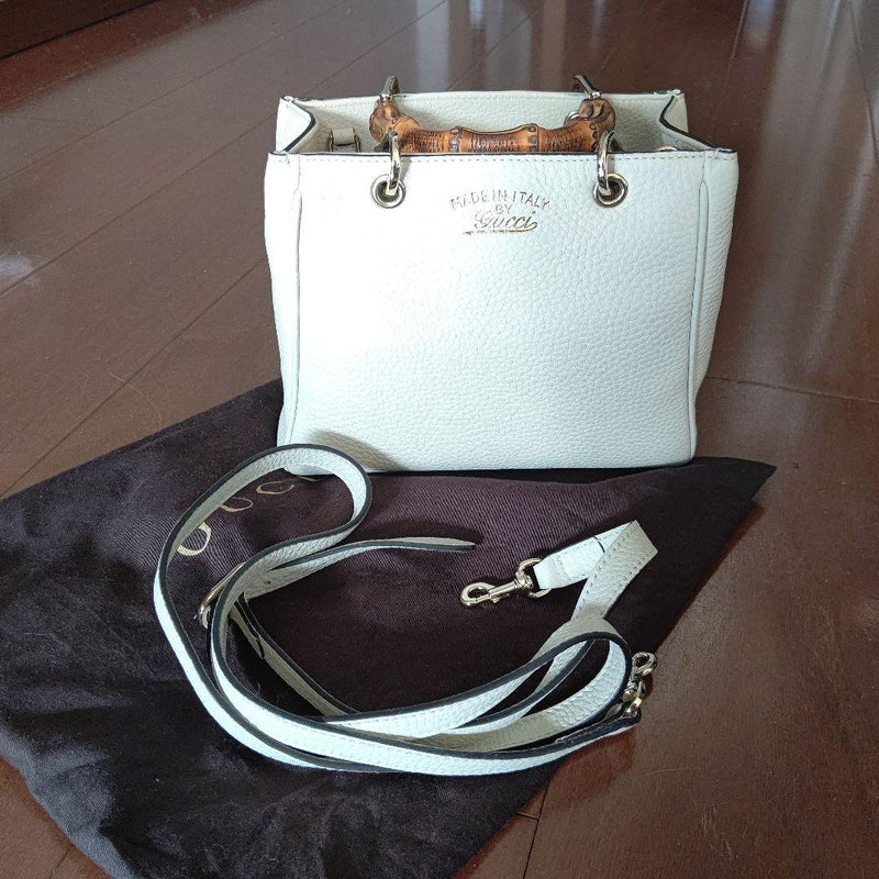 Gucci Bamboo Handbag Shoulder Bag Leather