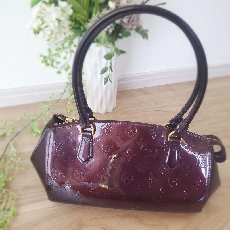 Louis Vuitton Vernis Sherwood Pm M91493 Shoulder Bag Handbag