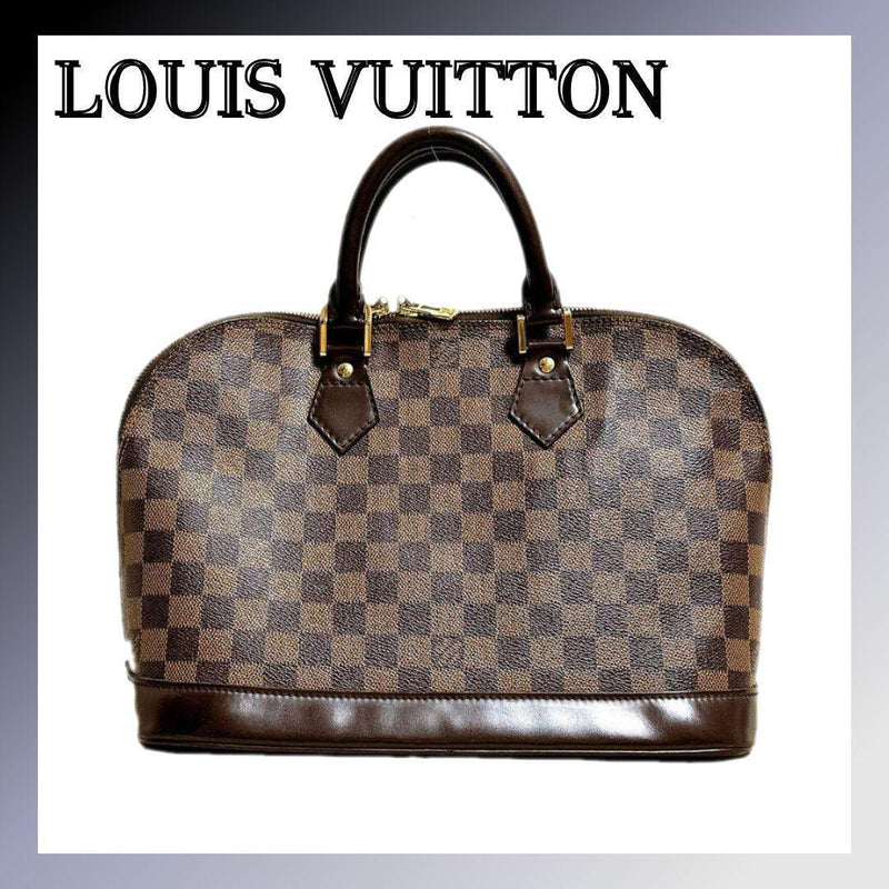 Louis Vuitton Alma N51131 Damier Ebene Handbag Brown