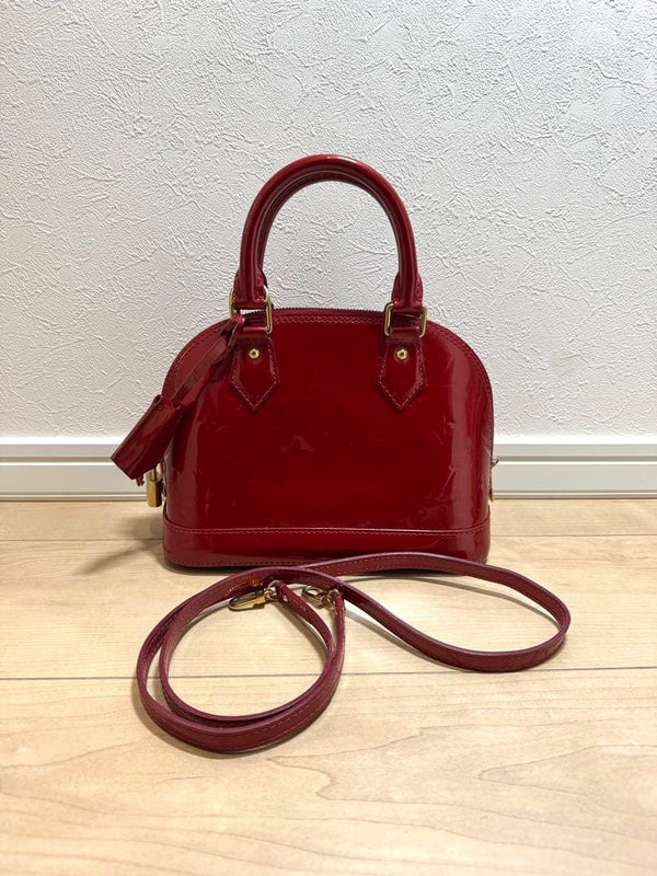 Louis Vuitton Alma Bb Handbag Shoulder Bag Vernis