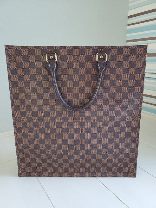 Louis Vuitton Sac Plat Damier Tote Bag Special Order Canvas