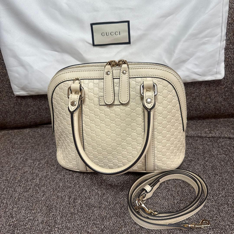 Gucci Microguccissima 2-way Handbag Shoulder Bag Crossbody Leather