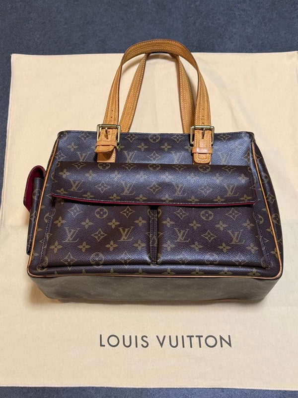 Louis Vuitton Monogram Multipricité M51162 Handbag MB0095 Canvas Leather Brown