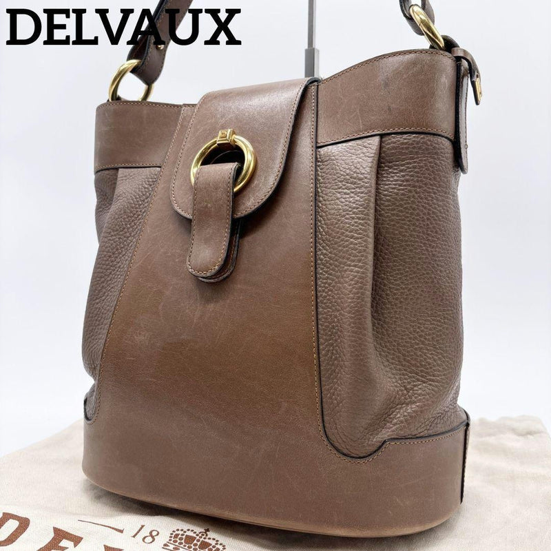 Delvaux Brillant Handbag Leather Brown