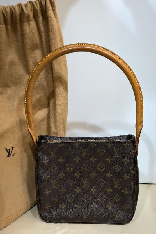 Louis Vuitton Monogram FL0032 Handbag Leather Gold Hardware