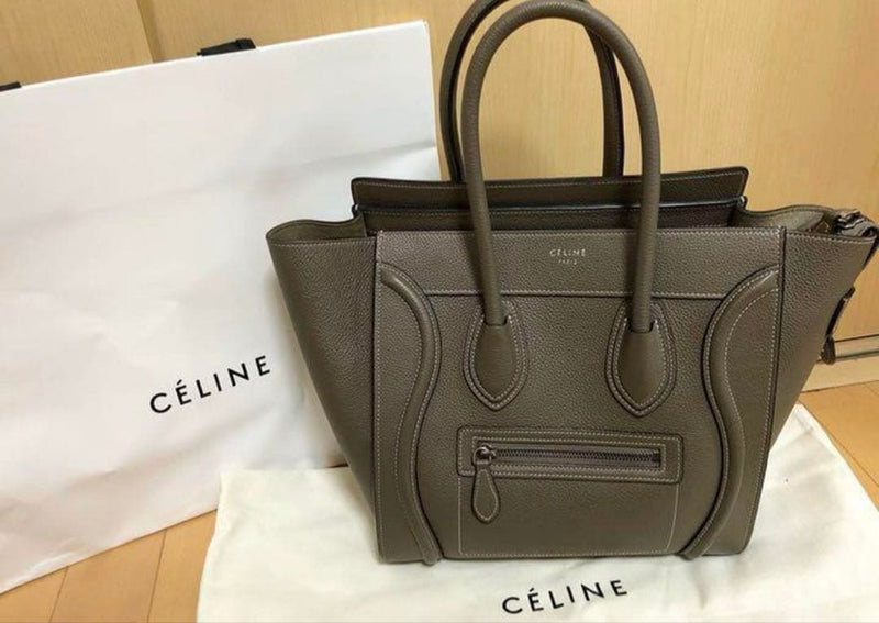 Celine Micro Luggage Bag Sulli Calfskin Tote Handbag