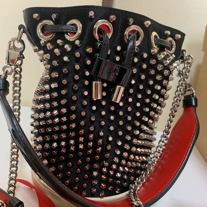 Christian Louboutin Bucket Bag Handbag Shoulder Bag Leather