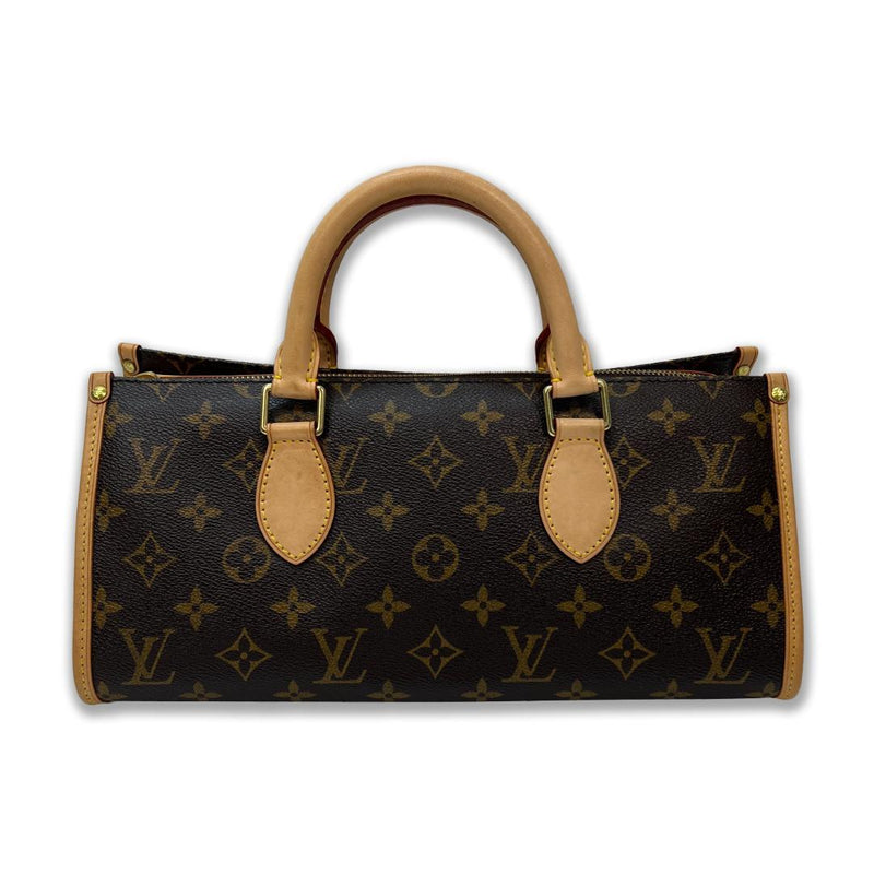 Louis Vuitton Monogram Popincourt M40009 Handbag VI2058 Canvas Leather Brown