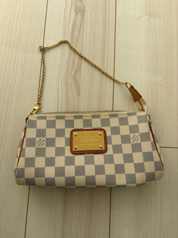 Louis Vuitton Damier Azur Chain Bag Shoulder Handbag
