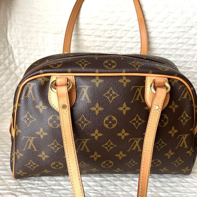 Louis Vuitton Montorgueil Ps Monogram Canvas Shoulder Bag Leather