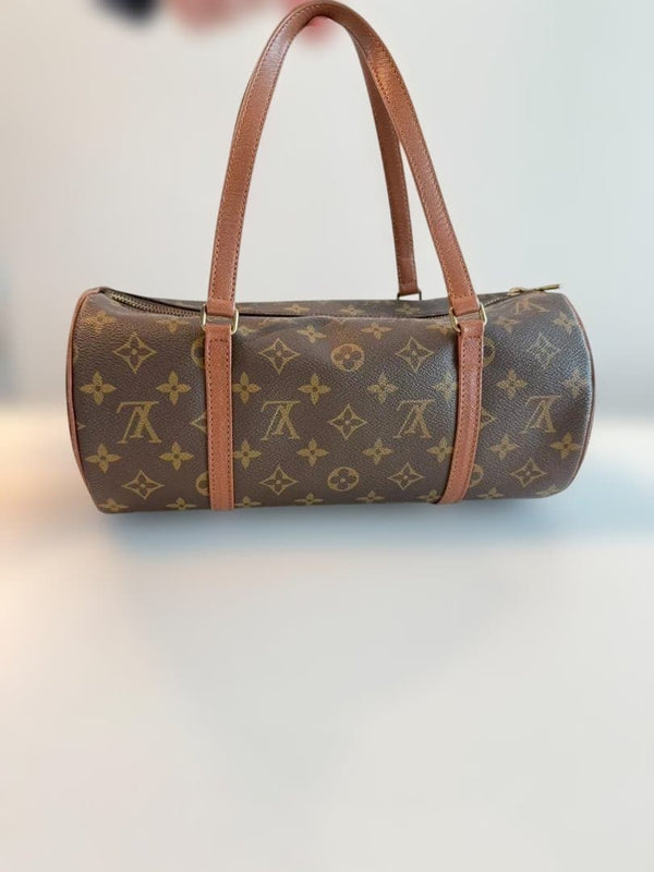 Louis Vuitton Monogram Papillon Handbag Brown Canvas