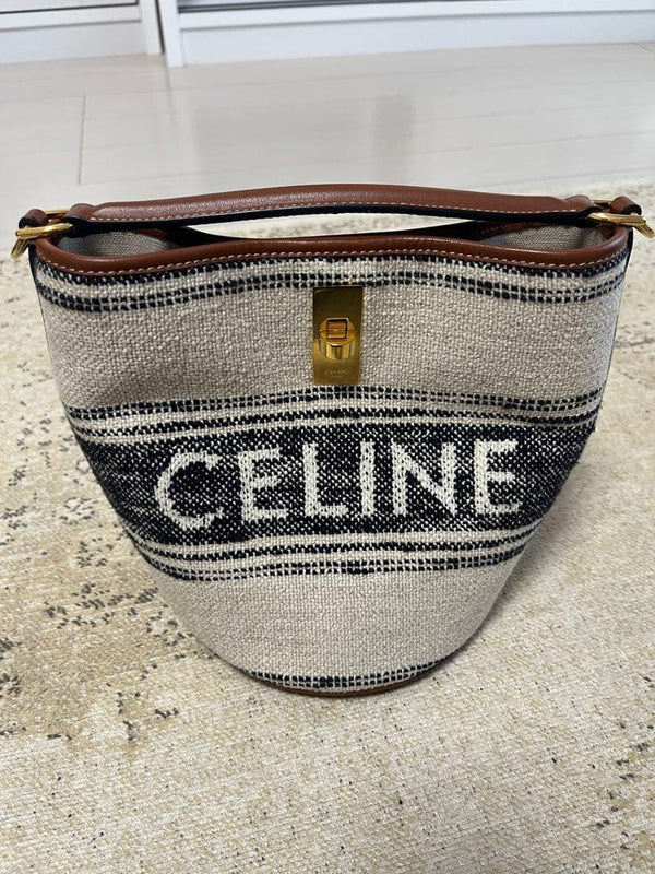 Celine Teen Bucket 16 2way Bag Leather Handbag