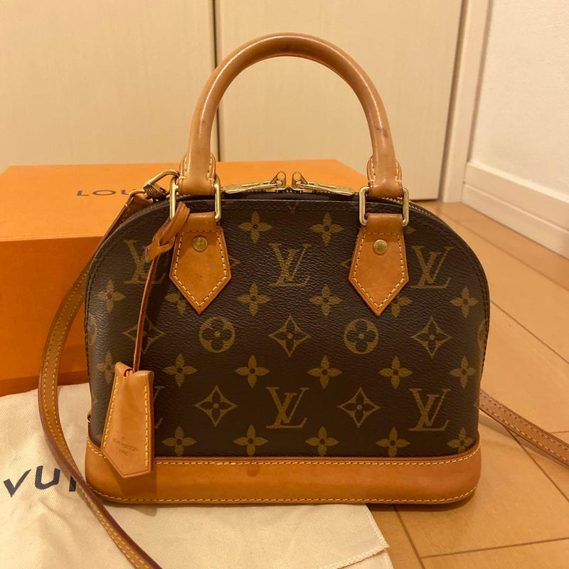 Alma Bb Monogram Canvas Handbag Shoulder Bag