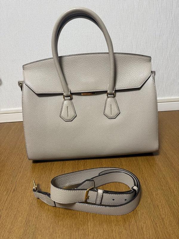 Bally Box Handbag Shoulder Bag Crossbody Leather Grey