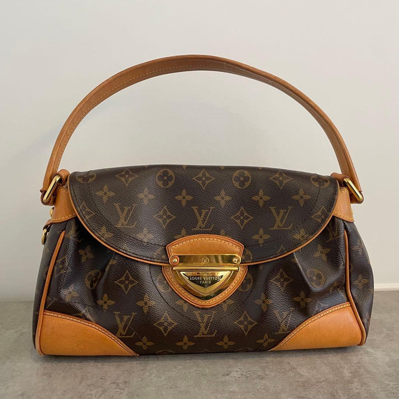 Louis Vuitton Beverly Mm Monogram Shoulder Bag Handbag Brown