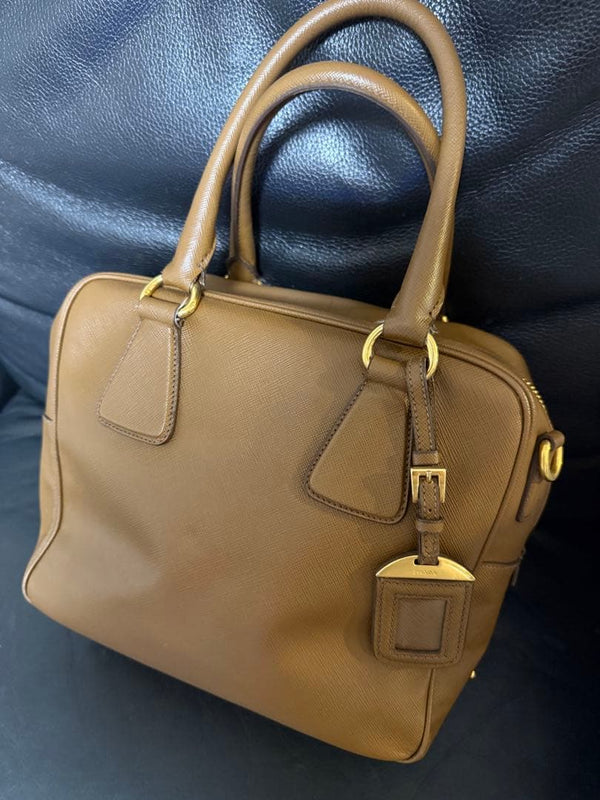 Prada Handbag Brown Leather