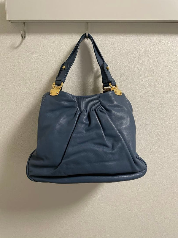 Miu Miu Handbag Tote Shoulder Bag Blue