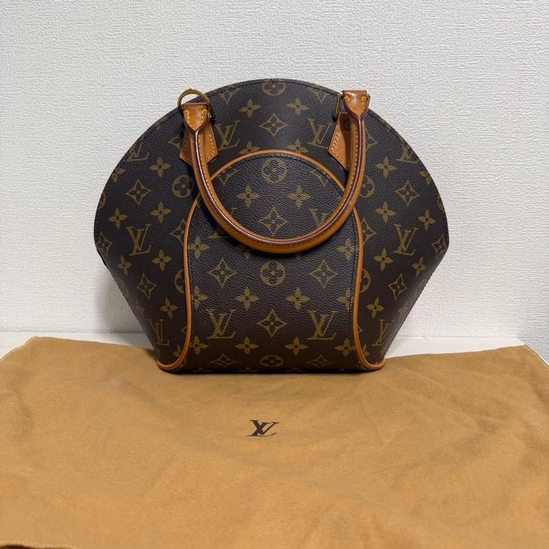 Louis Vuitton Ellipse Pm Handbag Brown Monogram Canvas Leather