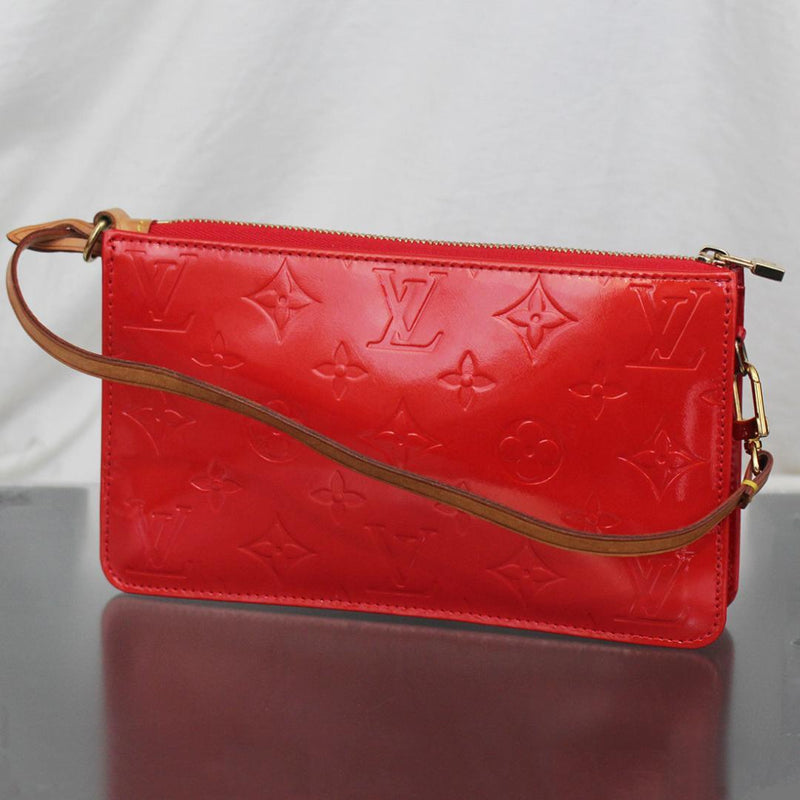 Louis Vuitton Lexington M91132 Handbag Monogram Vernis Rouge Red