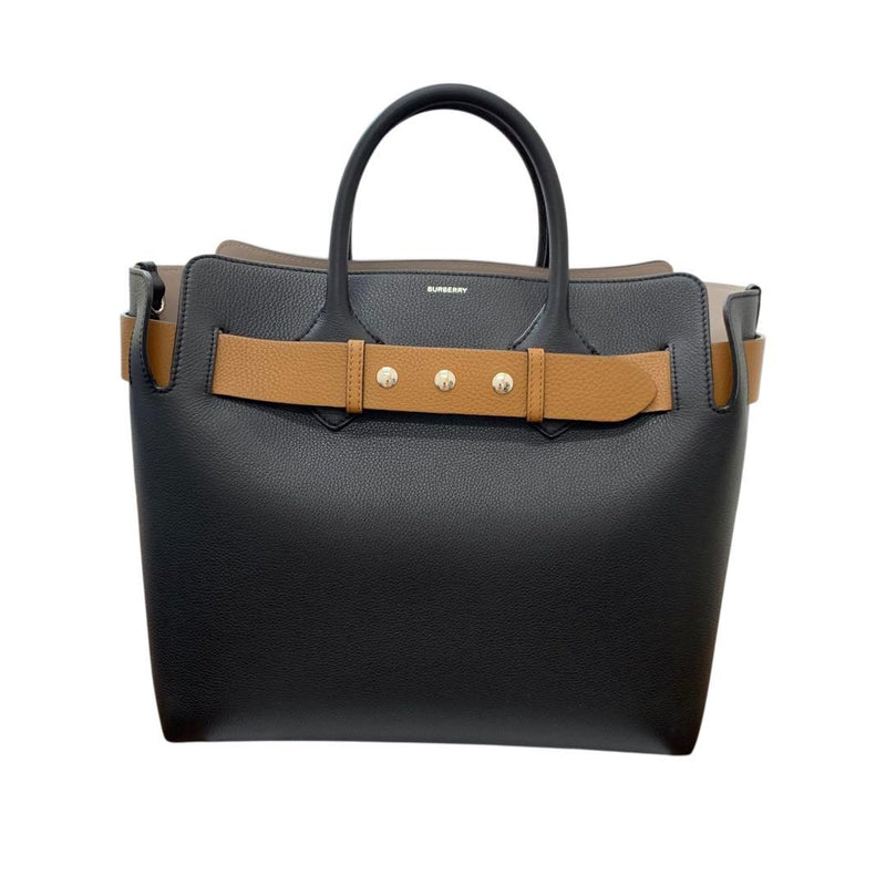 Burberry Leather 2way Belt Bag Black Brown Crossbody Shoulder Handbag