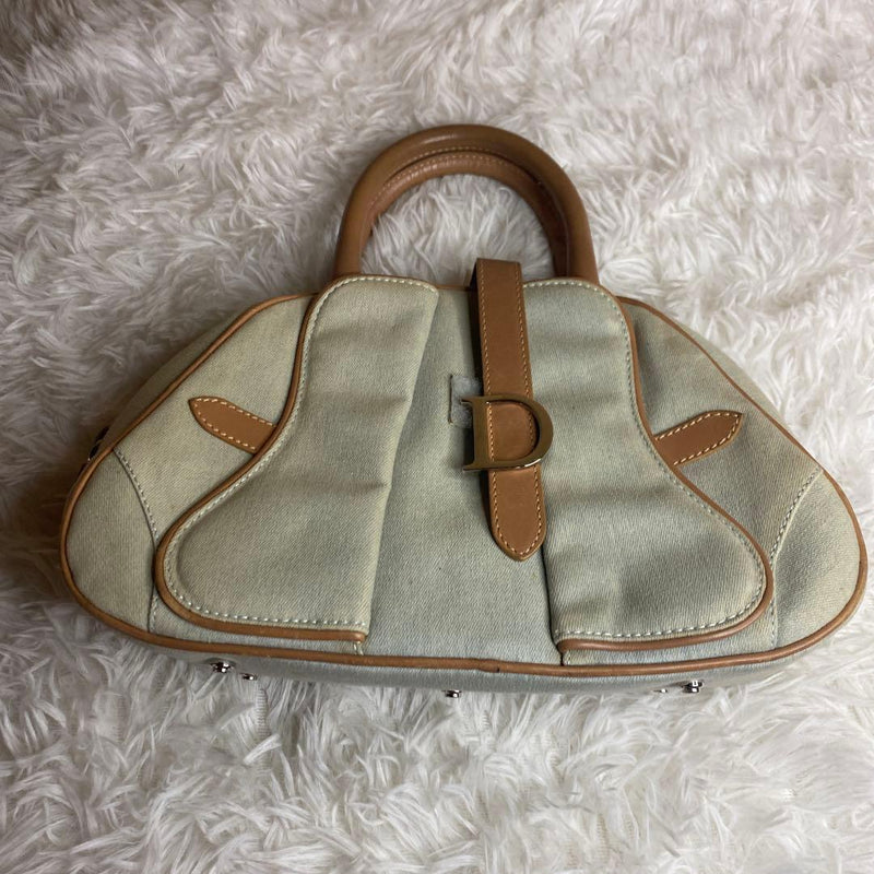 Dior Saddle Bag Double Denim Mini Handbag